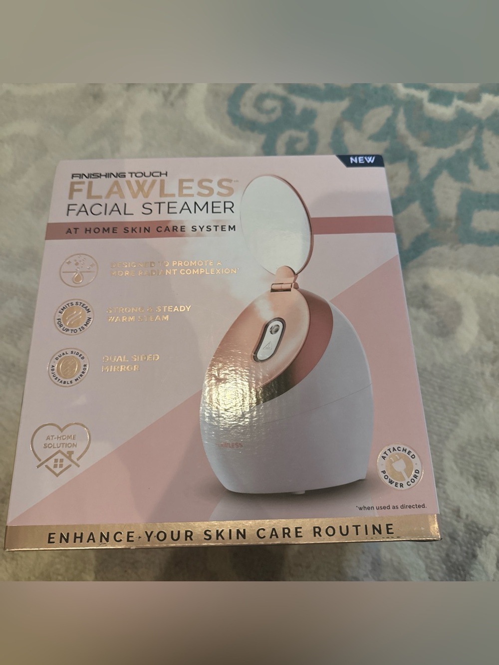 Flawless Facial Steamer - Pink/White